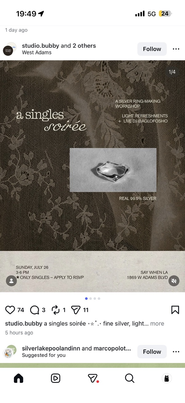 A Singles Soirée