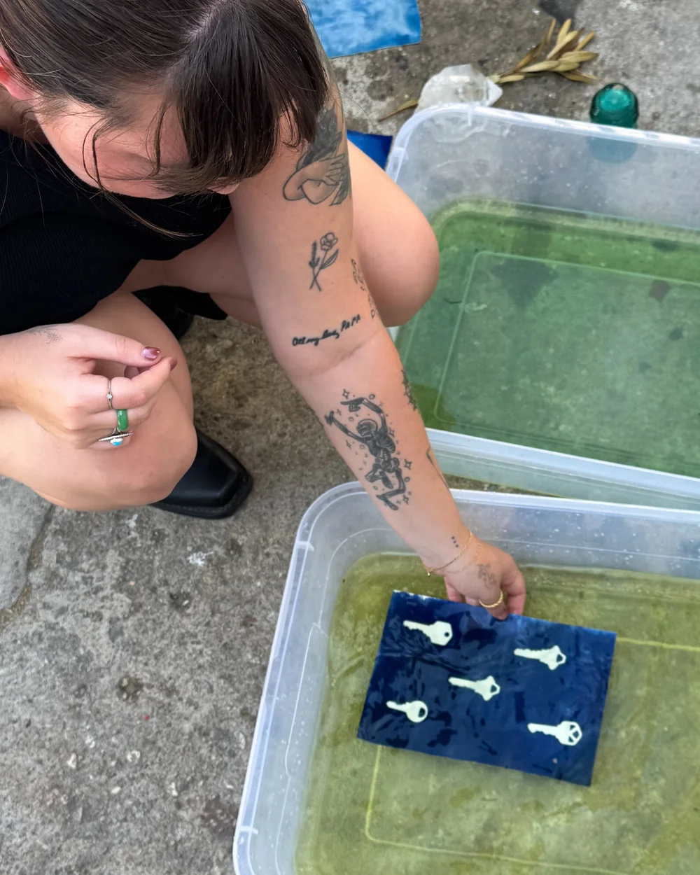 Cyanotype Printing with Wrinkle Studio