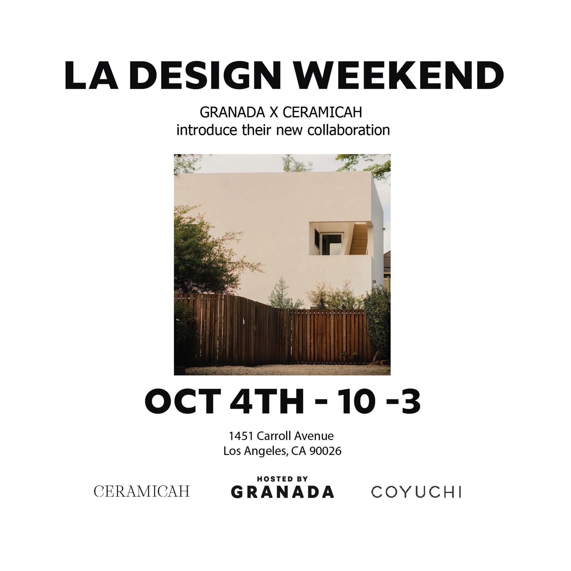LA Design Weekend: Granada x Ceramicah Collaboration