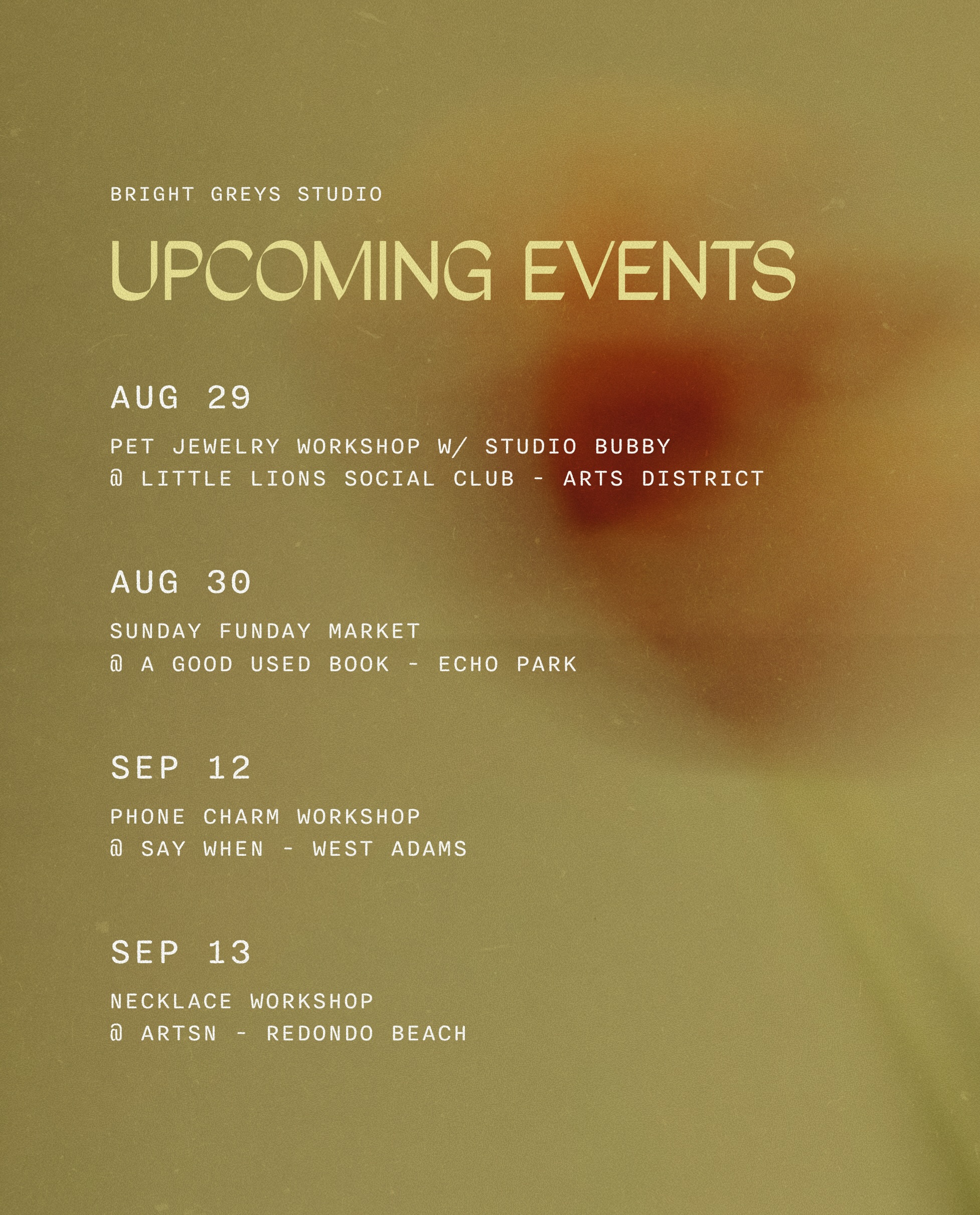 Pet Jewelry Workshop w/ Studio Bubby