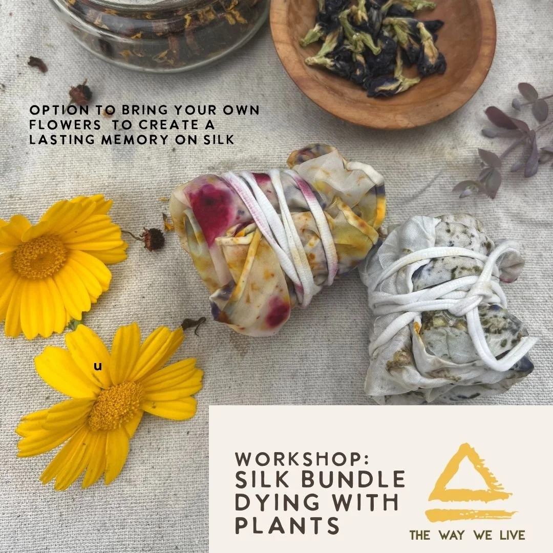 Flower Dye on Silk Bandana Workshop