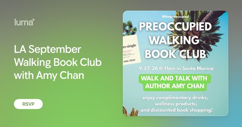 LA September Walking Book Club with Amy Chan