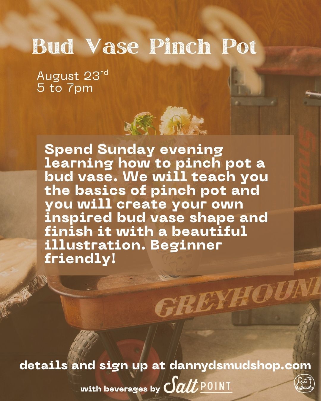 Bud Vase Pinch Pot Workshop