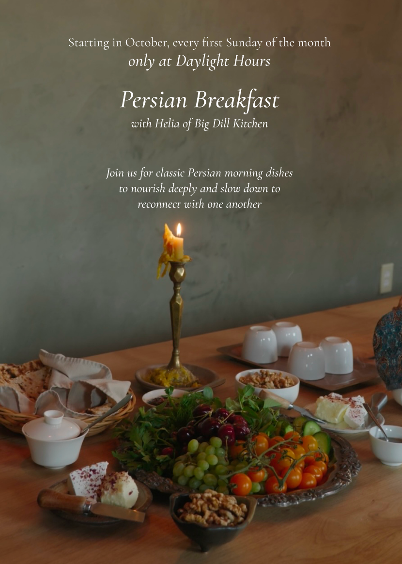 Persian Breakfast at Daylight Hours