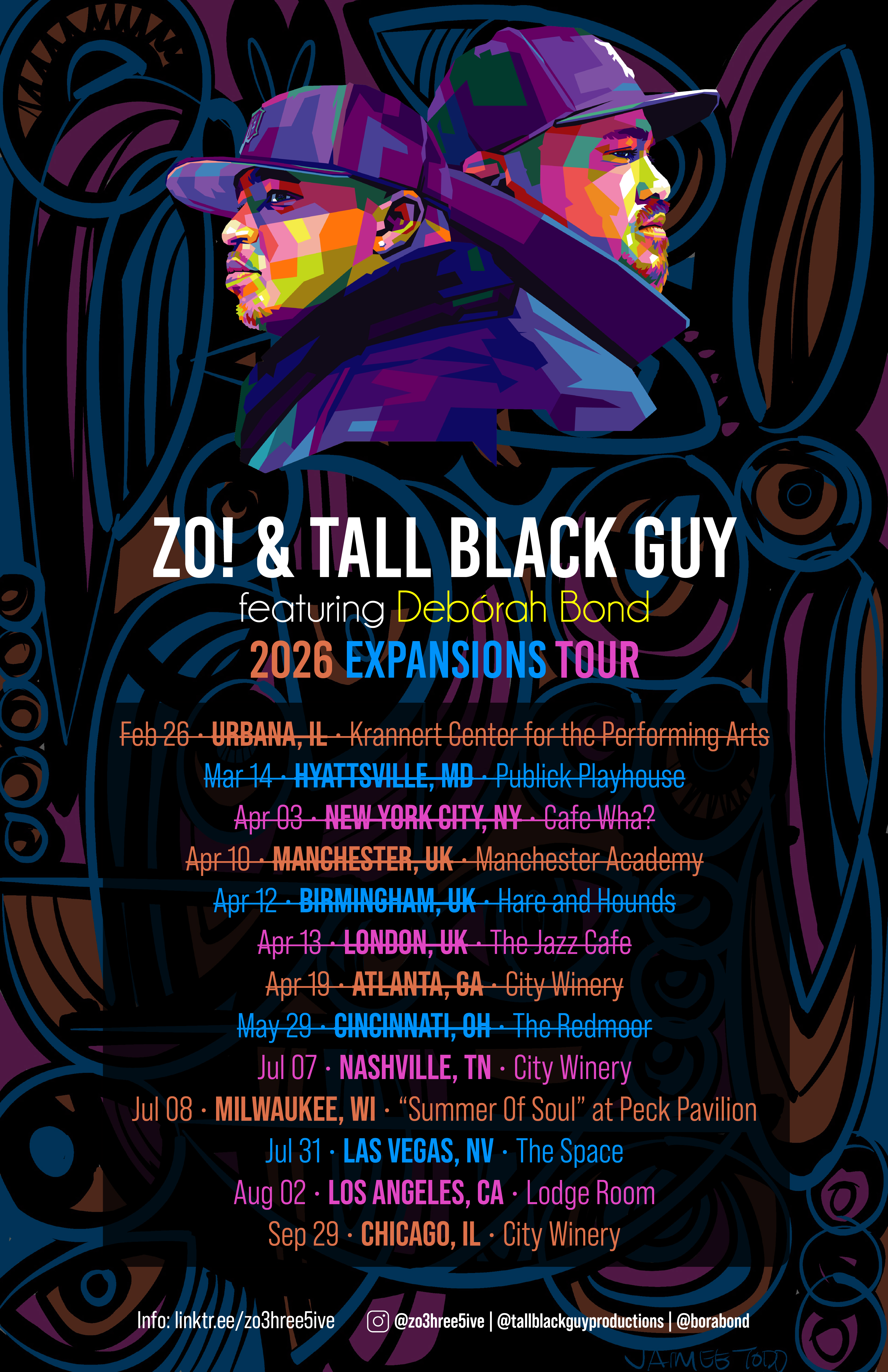 Zo! and Tall Black Guy (feat. Debórah Bond) Expansions Tour LA Release Show!